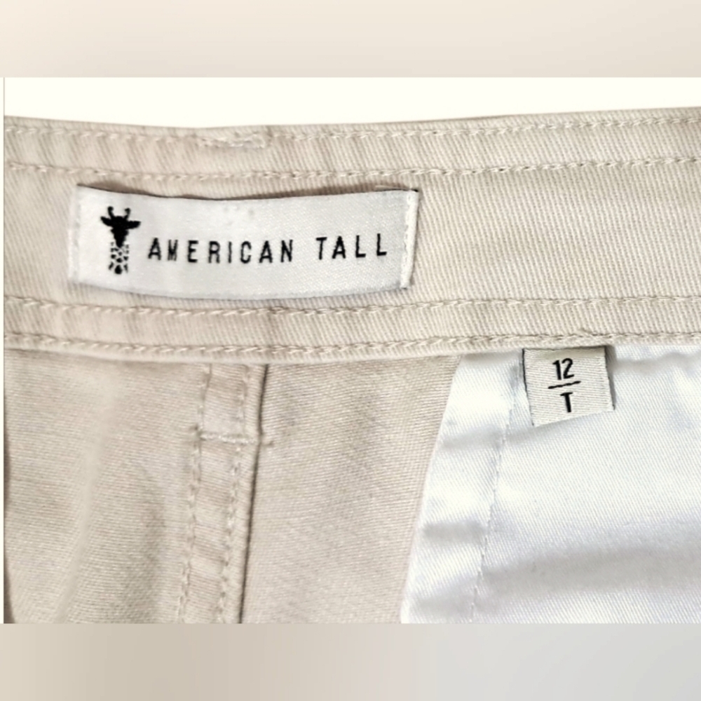 American Tall Cargo Chino Pants | 12 Tall | Soft Beige | Utility Style - Picture 8 of 16